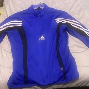 Adidas blue vintage pullover